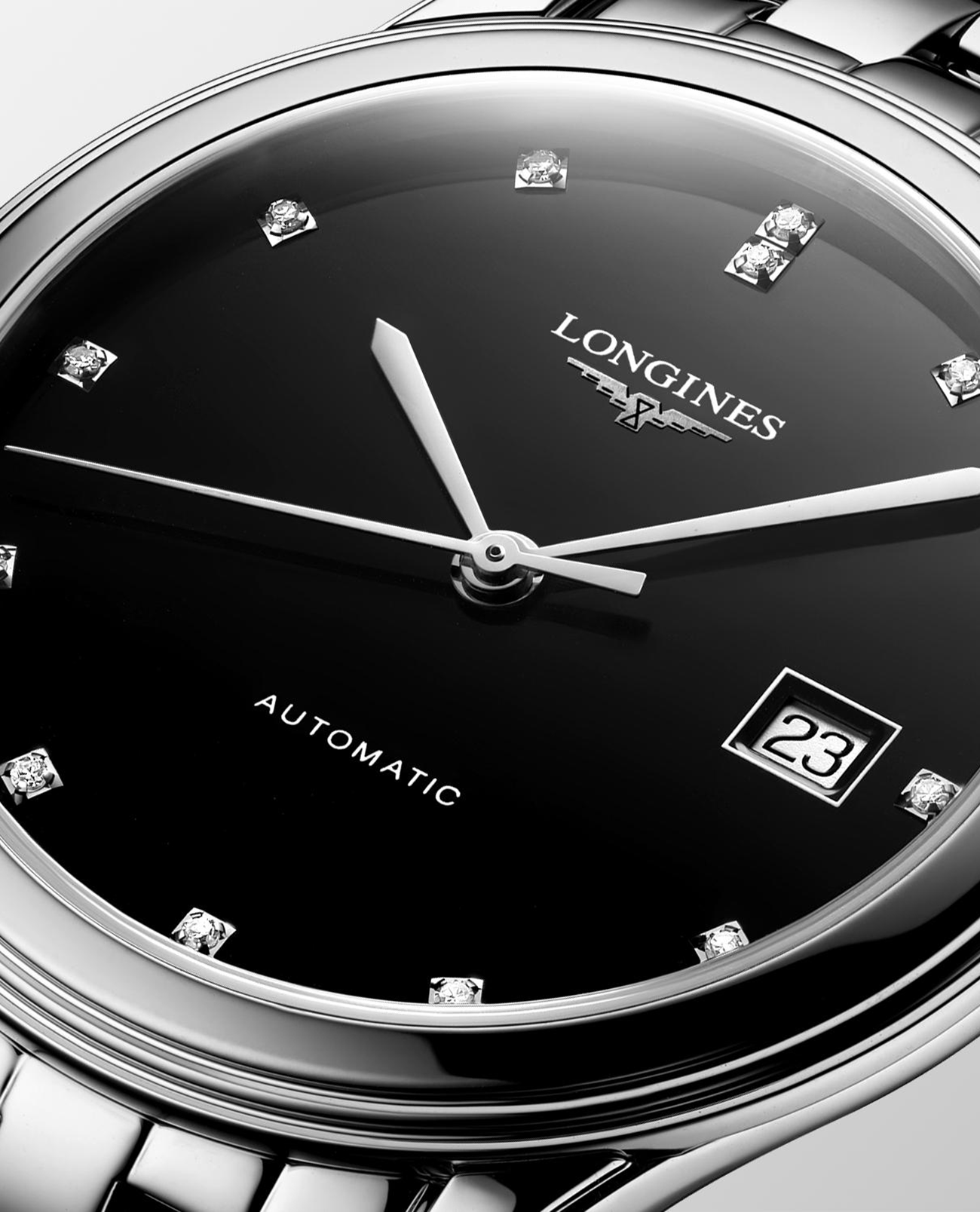 Longines Longines Flagship L4.974.4.57.6  — детали корпуса и нержавеющая сталь